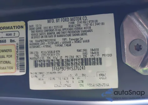 2017 Ford Mustang Gt Premium from USA, damaged, VIN 1FA6P8CF9H5270241